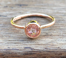 Load image into Gallery viewer, Morganite ring 5mm