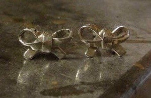 Sterling Silver Bow Earrings