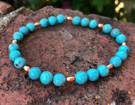Turquoise & Copper bracelet